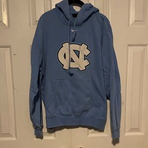 Nike Light Blue Men's Hoodie with Logo